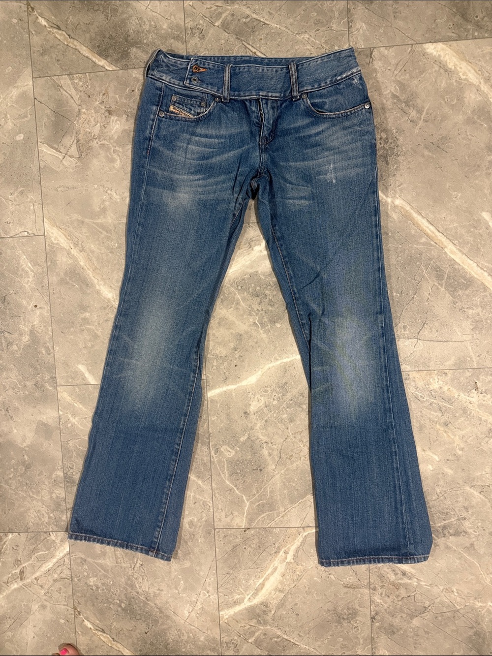 Diesel Classic Women's Blue Flare Jeans - Mid Wash
